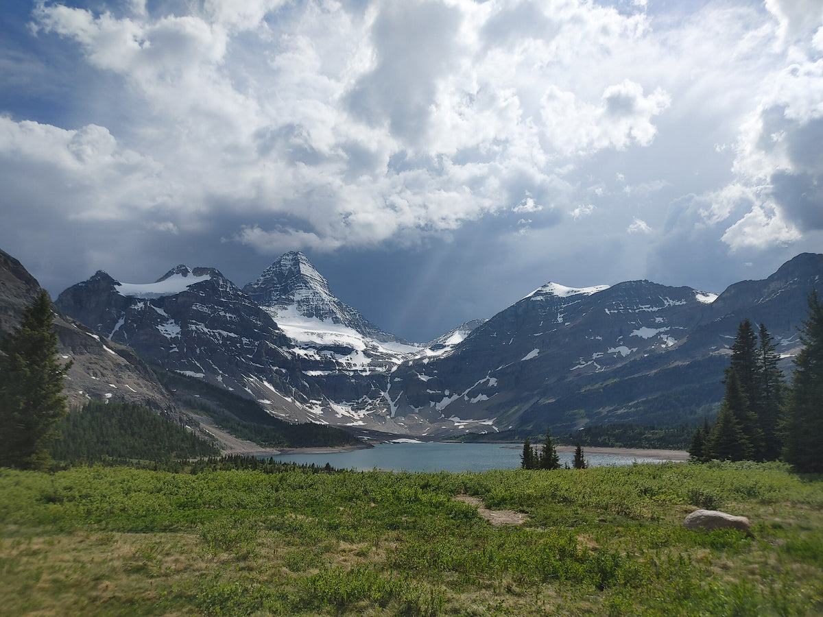 Mount Assiniboine and alpine lake, British Columbia