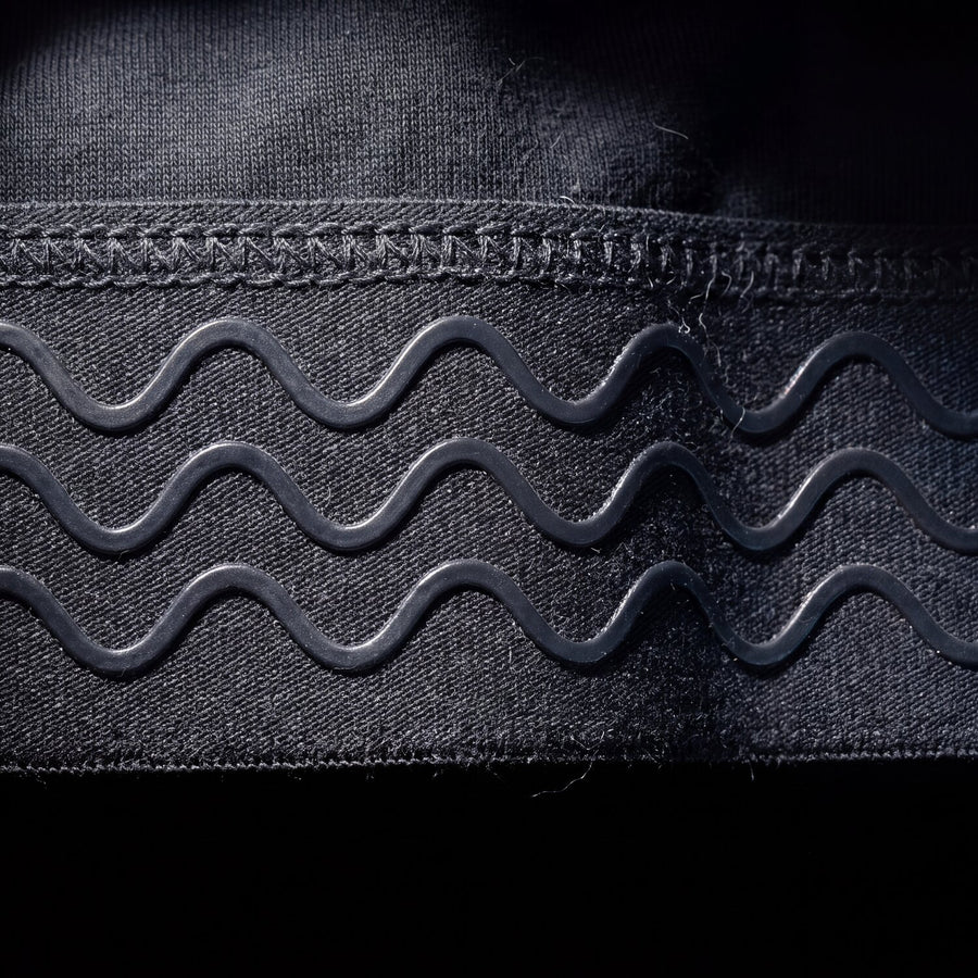 Trail Grip silicone waistband, close-up macro
